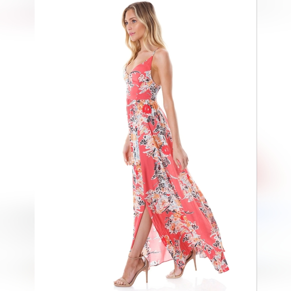 Free People Intimately Through the Vines Smocked Floral Dress  XS